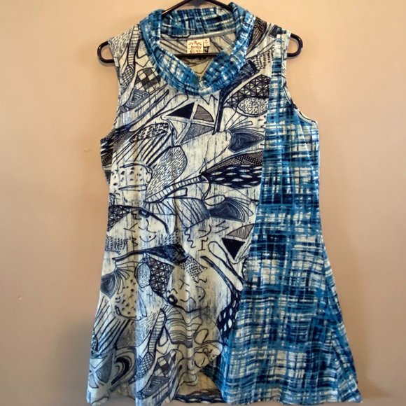 Parsley & Sage Tops - PARSLEY AND SAGE ,MED, BLUES TUNIC TOP